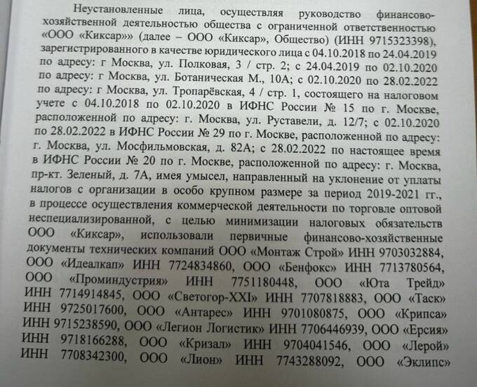 Налоговые махинации с фиктивными поставками: расследование дела «Киксар» вылилось в обыски у невиновных qktiqtxiqzdiqudkmp