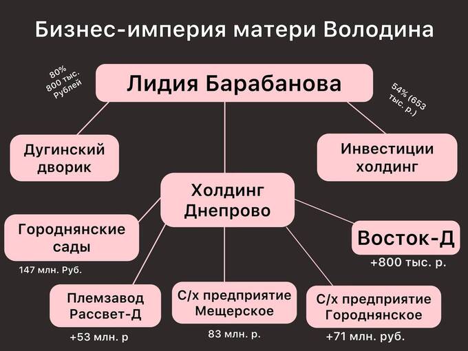 Мать Вячеслава Володина получила 350 миллионов рублей господдержки для расширения бизнеса qkxixkituiqxdkmp