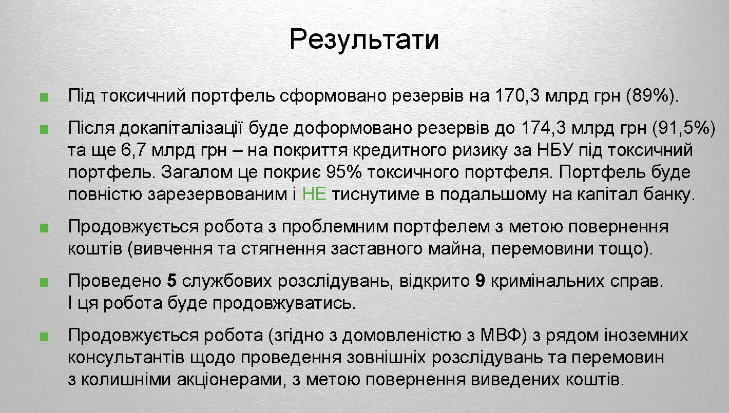 Токсичні активи ПриватБанку 2 Страница 20