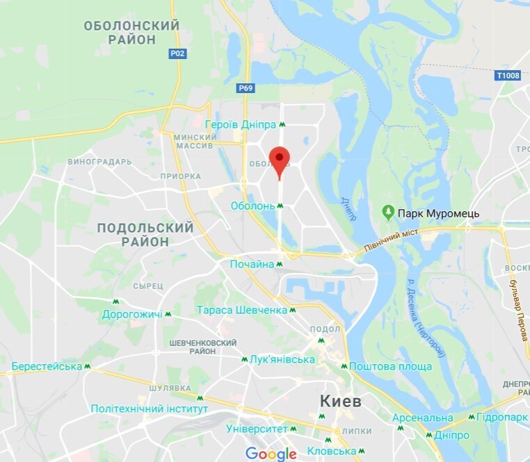 Кража произошла на Оболонском проспекте