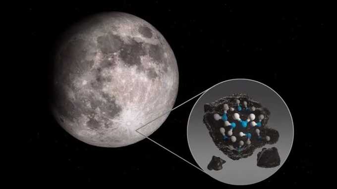 NASA нашла молекулы воды на обращенной к Земле стороне Луны